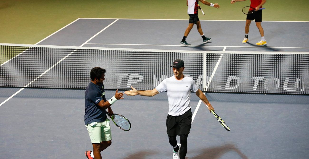 Dubai Tennis - Paes and Cerretani