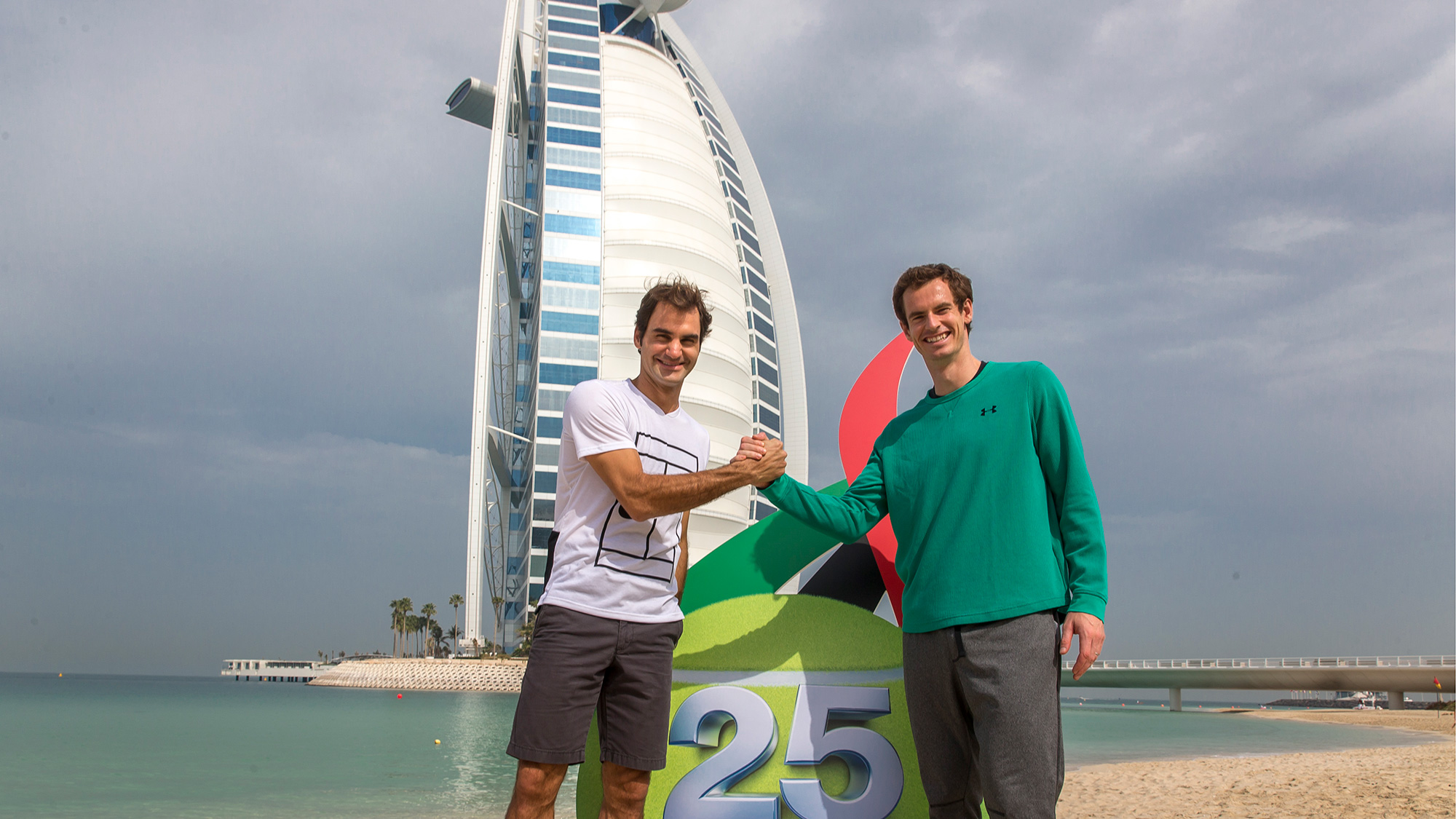 Dubai Tennis 2017 Federer Murray Burj Al Arab