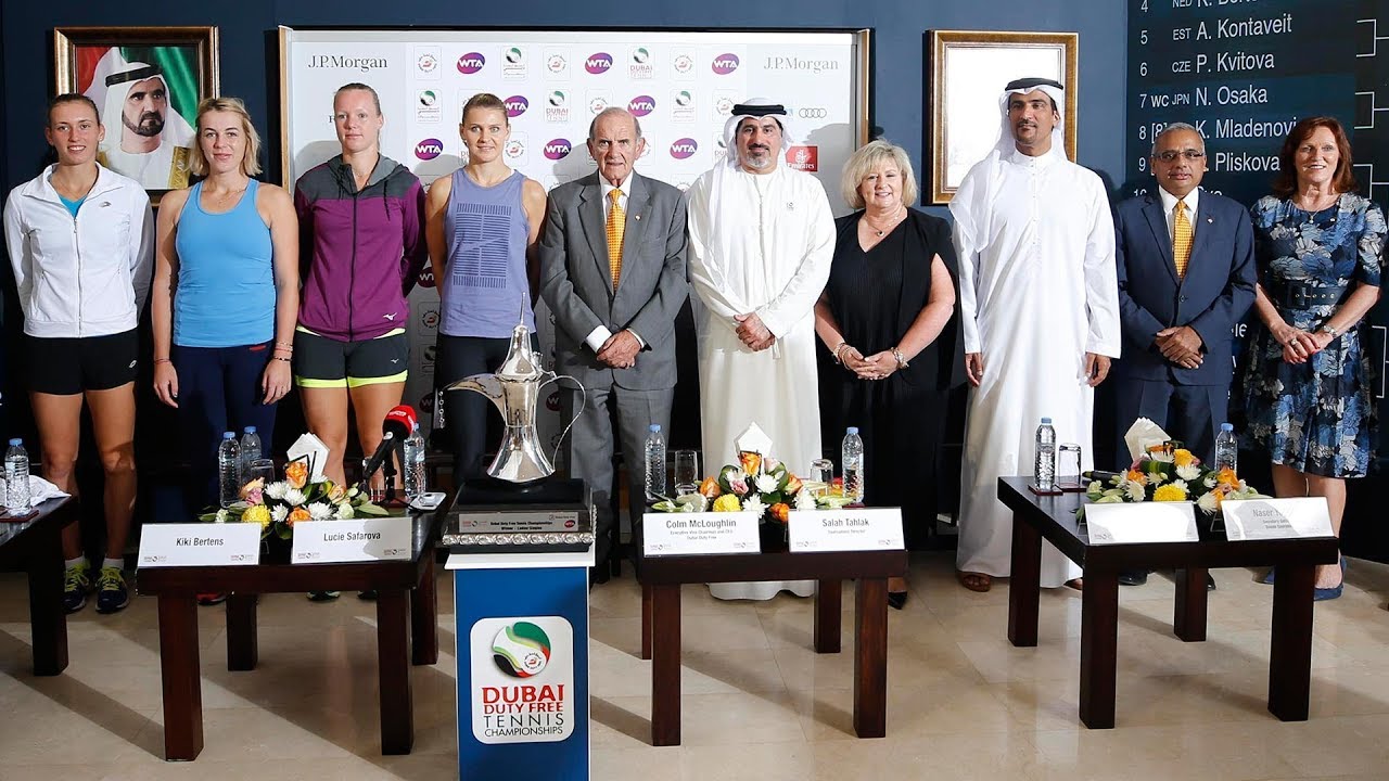 Women’s Draw Ceremony at the Dubai Duty Free Tennis Championships 2018