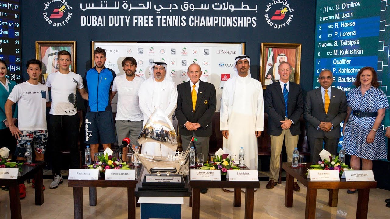 2018 Dubai Tennis ATP Men’s Singles Draw Ceremony Dubai Duty Free