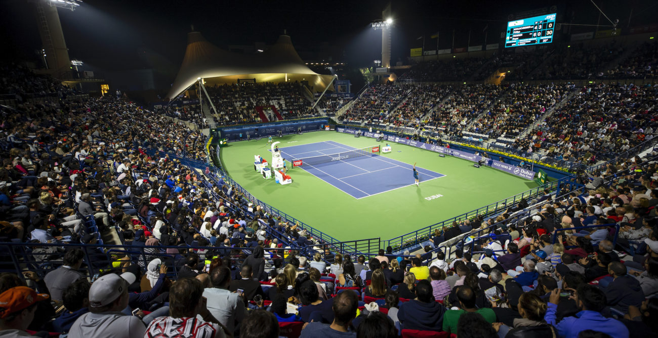 Ons Jabeur Tennis - Dubai Tennis Championships 2020 - Dubai - WTA - Dubai  Duty Free Tennis Stadium - United Arab Emirates - 2020