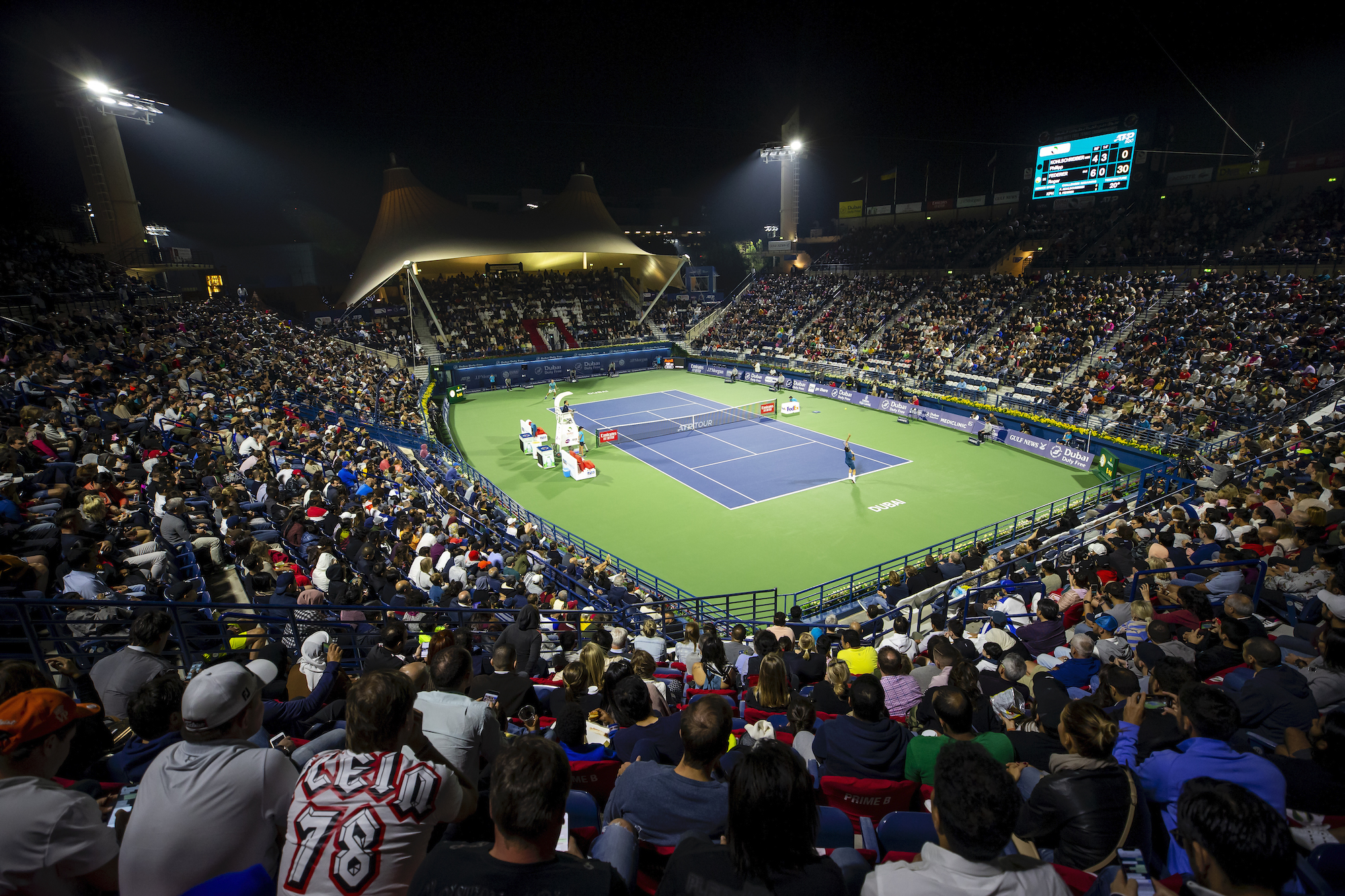 Finishing touches: Dubai Duty Free Tennis Stadium is resurfaced and ready  to welcome the world - Dubai Duty Free Tennis Championships