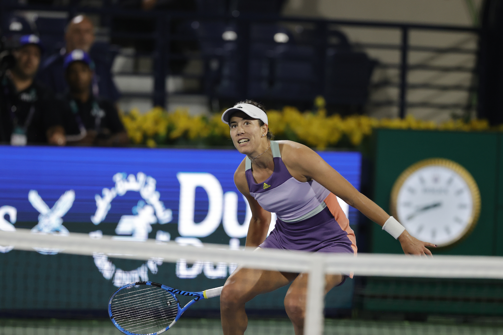 Kim Clijsters beaten by Garbine Muguruza at WTA Dubai Duty Free