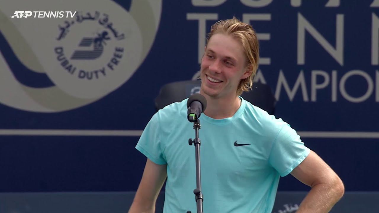 Post-Match Interview: Denis Shapovalov R2 - Dubai Duty Free Tennis ...