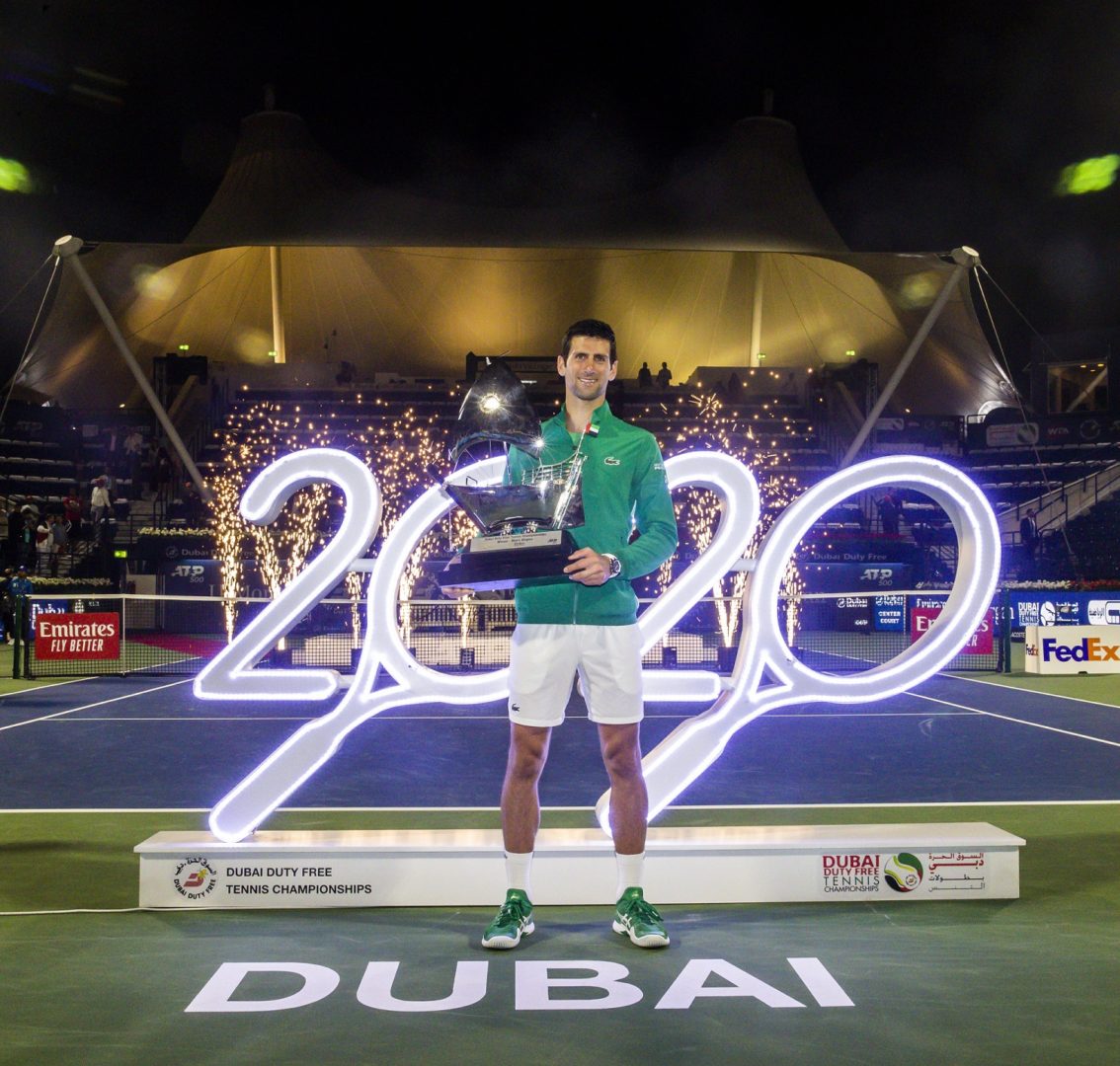 Novak Djokovic Heads the Field at Dubai Duty Free Tennis Championships