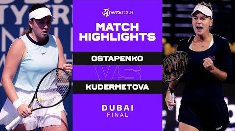 Ostapenko Beats Kudermetova To Win Dubai Duty Free Tennis Championships -  Dubai Duty Free Tennis Championships