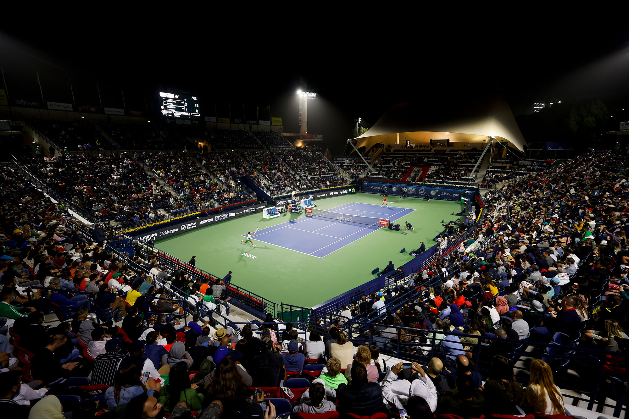 2,126 Dubai Tennis Tournament Day One Stock Photos, High-Res