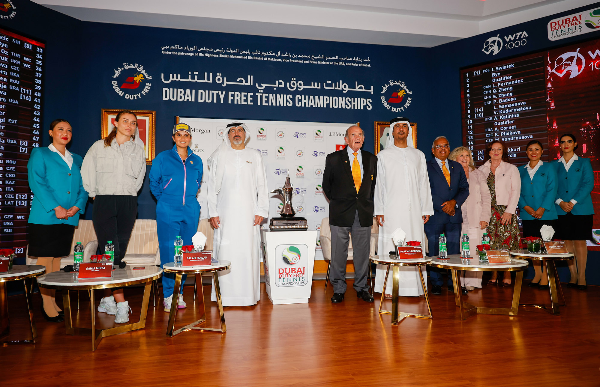 Photos WTA Draw Ceremony Dubai Duty Free Tennis Championships