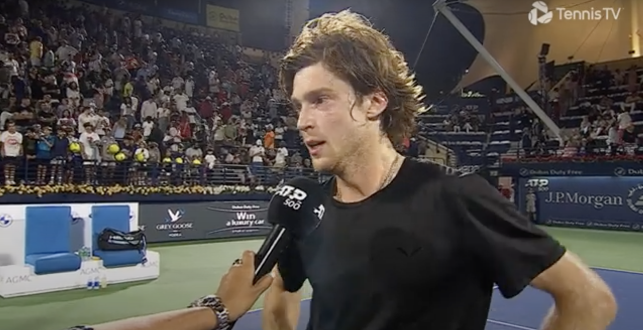 Andrey Rublev – Post Match Interview – SF