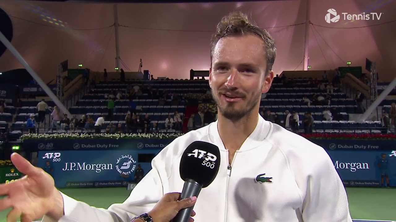 Daniil Medvedev R1 PostMatch Interview 2024 Dubai Duty Free Tennis