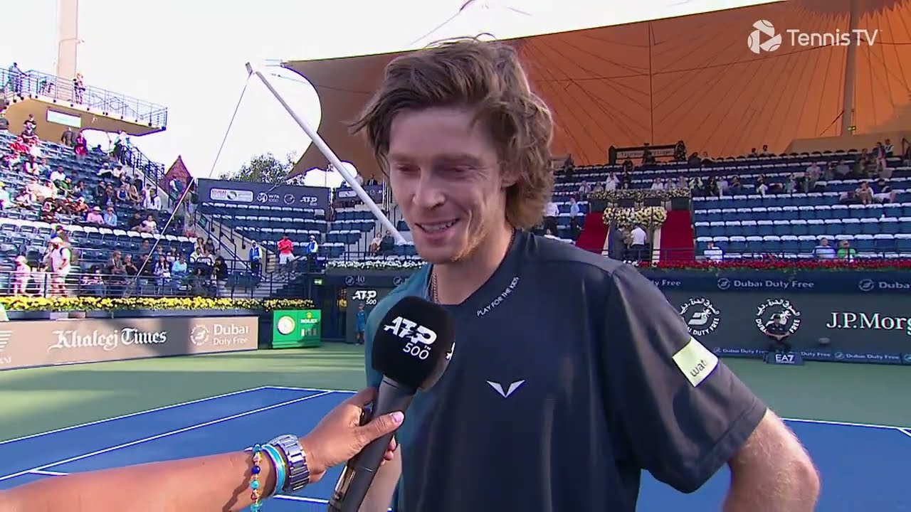 Andrey Rublev Quarterfinals PostMatch Interview 2024 Dubai Duty