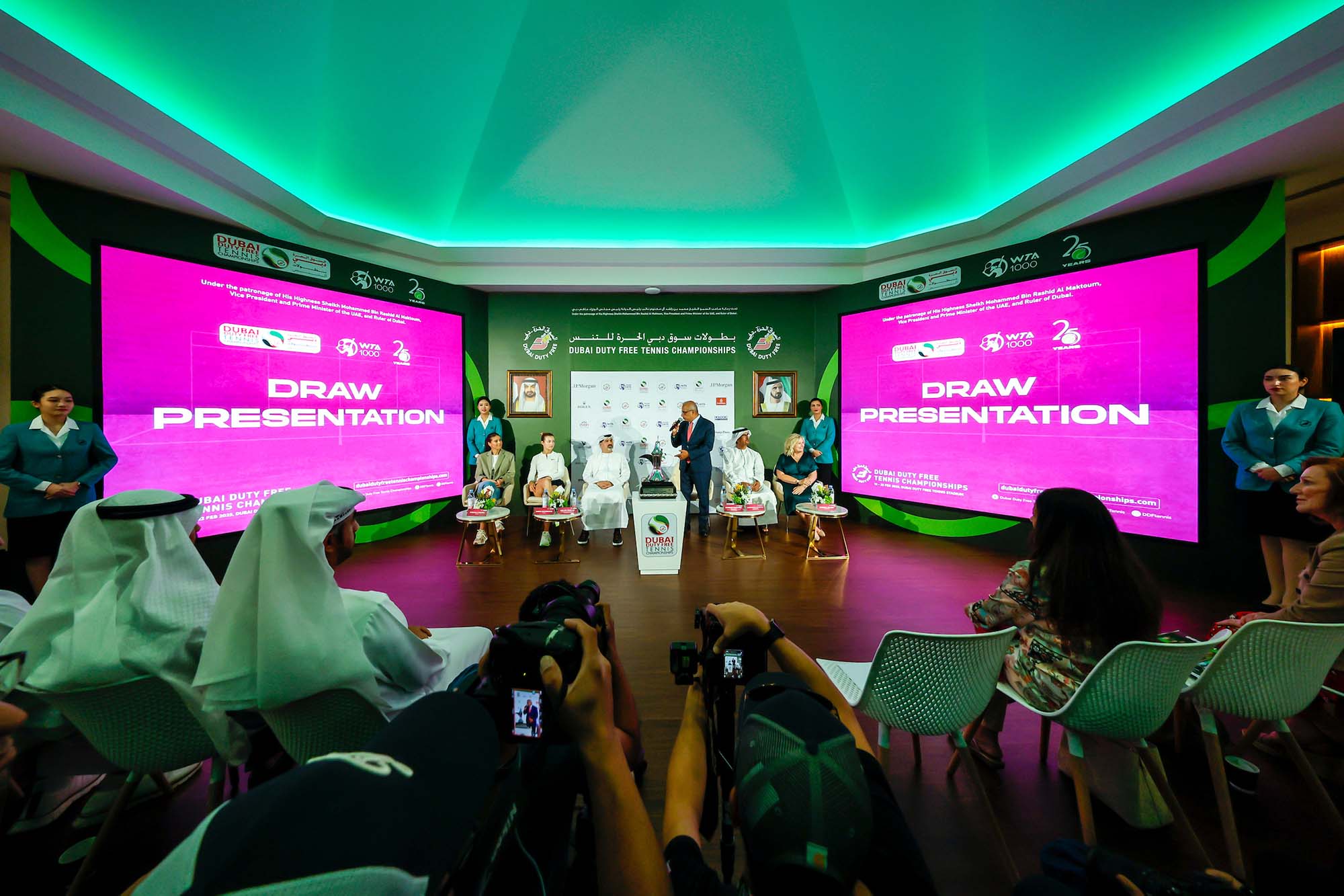 Photos Women's Draw Ceremony at the 2025 Dubai Duty Free Tennis