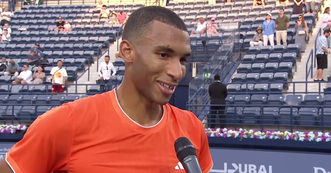 ATP player smiling during an interview