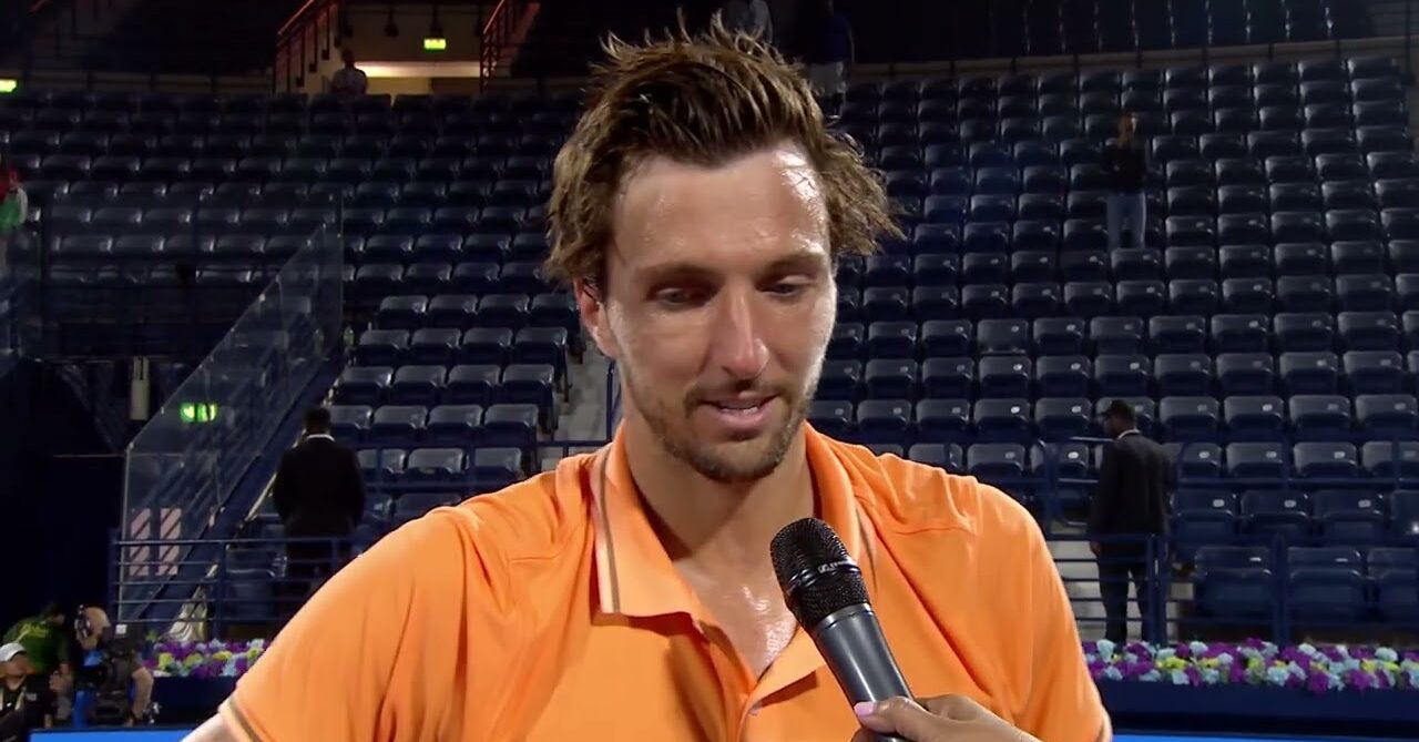 ATP player during post match interview