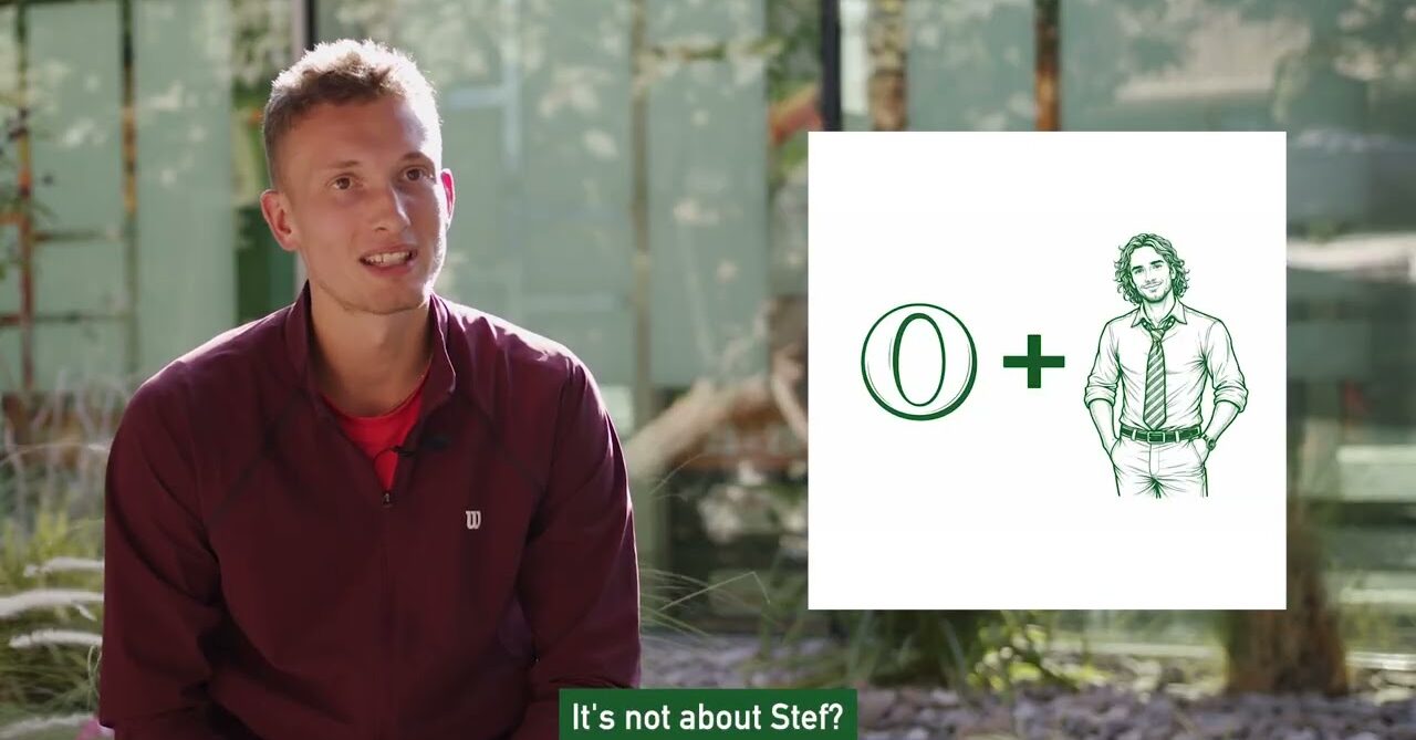 ATP tennis players taking a geography quiz at the 2026 Dubai Duty Free Tennis Championships