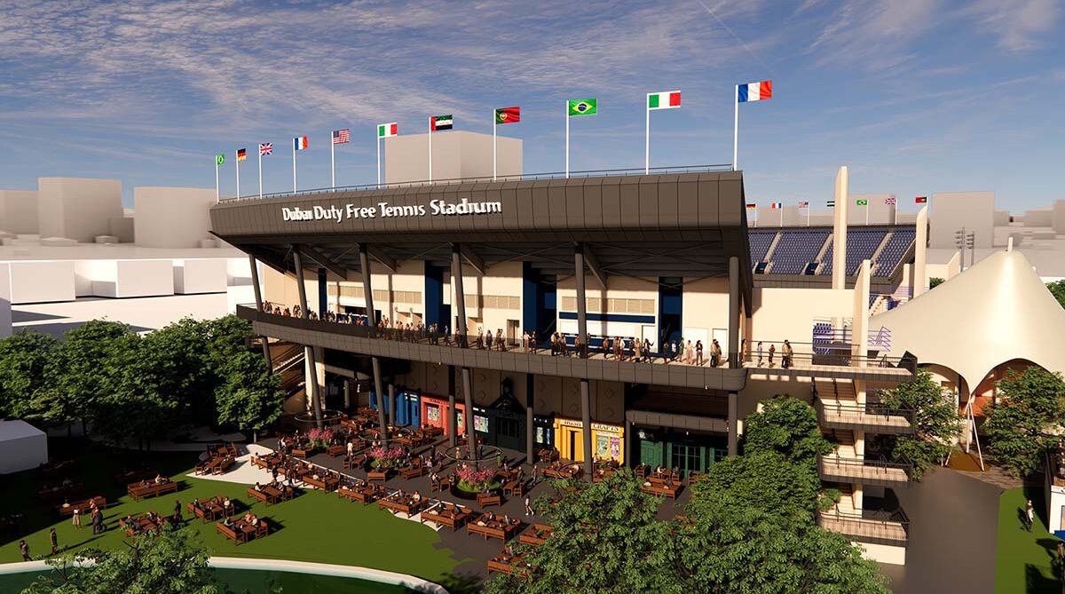 new Dubai Duty Free Tennis Stadium