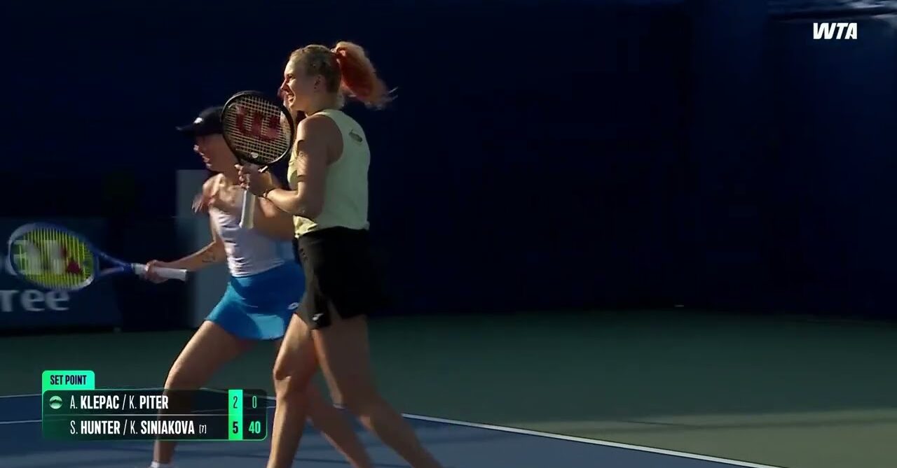 Hunter/Siniakova vs. Klepac/Piter